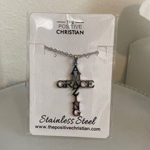 Amazing Grace Cross Necklace